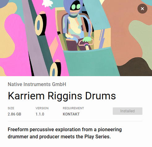 Native Instruments Karriem Riggins Drums (Play Series)